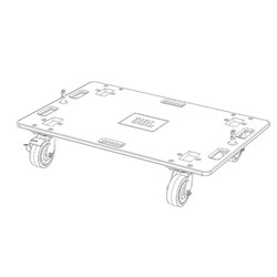 JBL VTX S25 Vertical Transporter Cart - for up to 3 x VTX S25